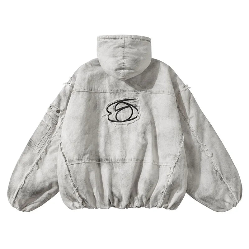 Vintage Overszied Hip Hop Jackets Harakuju Loose Streetwear Pullover Hoodies For Male