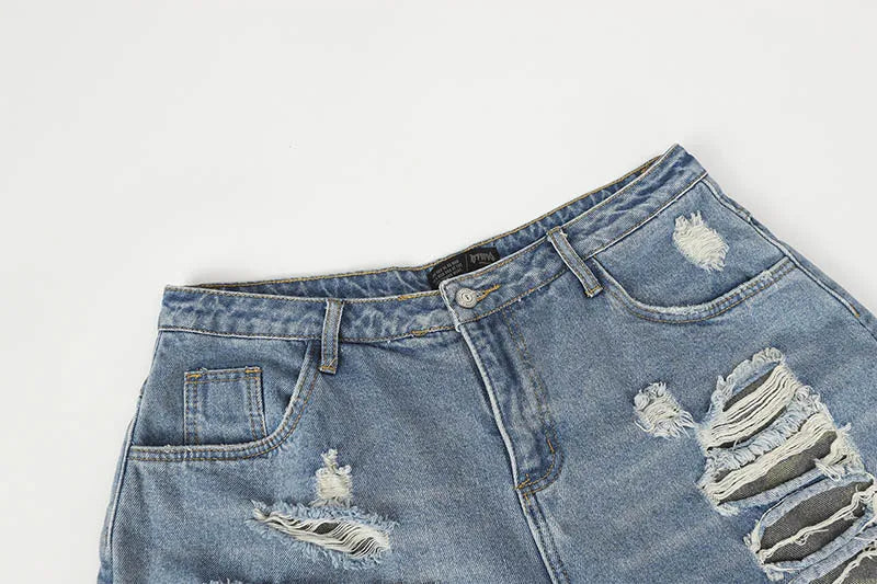 Harakuju Vintage Casual Jeans Pants Washed Hip Hop Camouflage Denim Trousers For Male Patchwork