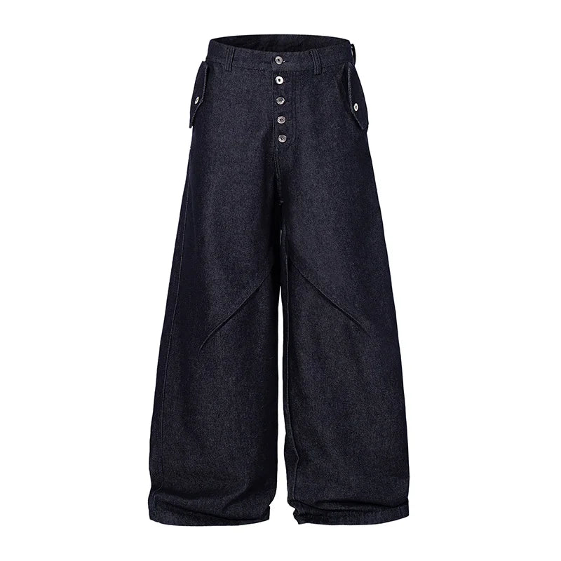 Hip Hop Vintage Baggy Jeans Pants Streetwear Harakuju Casual Denim Trousers For Male