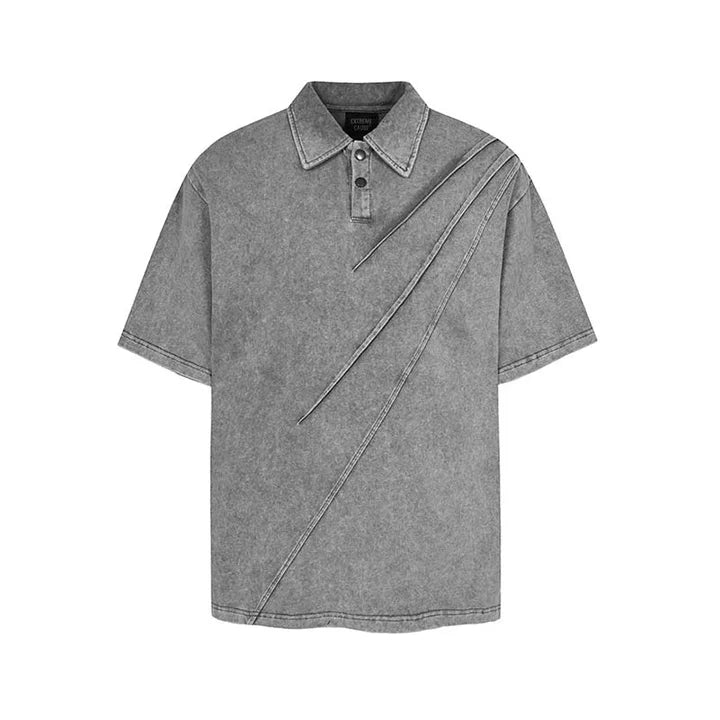 Hip Hop Vintage T shirt Streetwear Harakuju Polo Top Tees For Male Patchwork Oversized