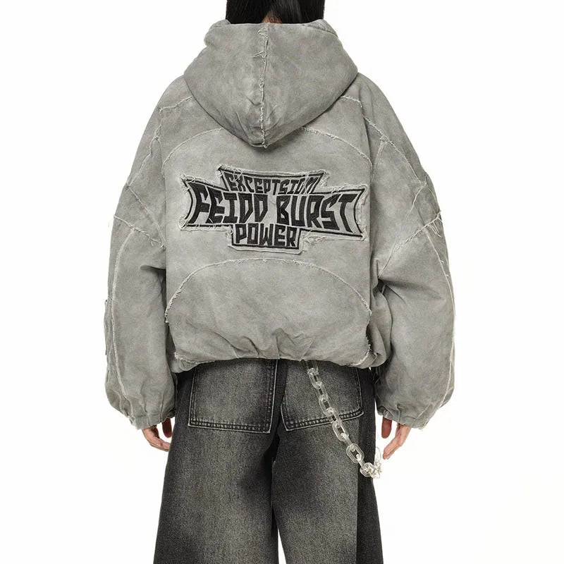 Hip Hop Harakuju Oversized Jackets Coats Streetwear Warm Outwear Tops For Male Vintage Thermal