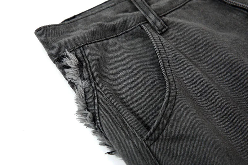 Vintage Hip Hop Loose Casual Jeans Pants Washed Harakuju Streetwear Denim Trousers For Male