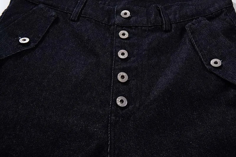 Hip Hop Vintage Baggy Jeans Pants Streetwear Harakuju Casual Denim Trousers For Male