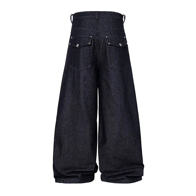 Hip Hop Vintage Baggy Jeans Pants Streetwear Harakuju Casual Denim Trousers For Male