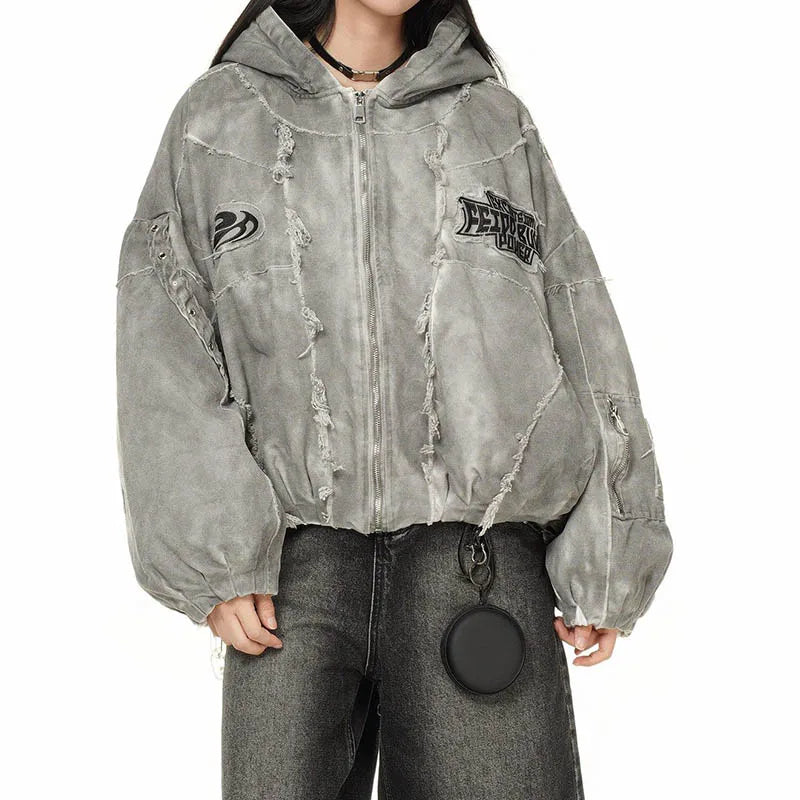 Hip Hop Harakuju Oversized Jackets Coats Streetwear Warm Outwear Tops For Male Vintage Thermal