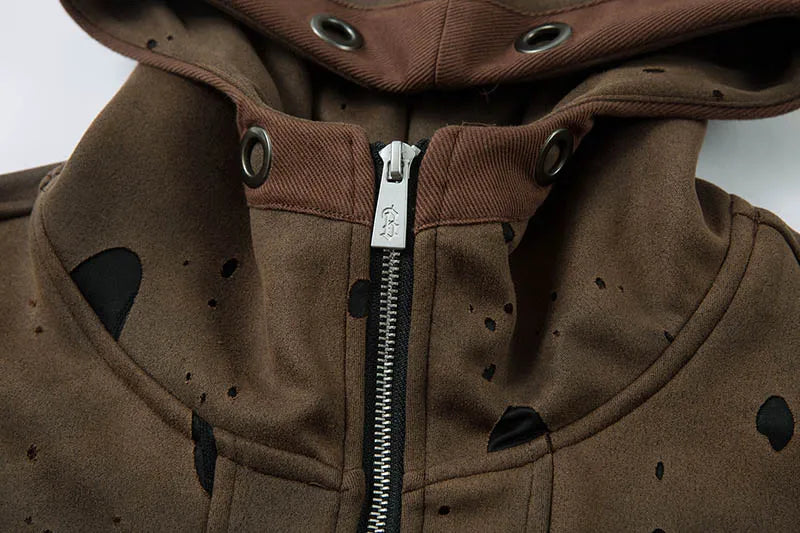 Vintage Hi Street Printed Casual Jackets Coats Streetwear Harakuju Autumn Outwear Tops For Male